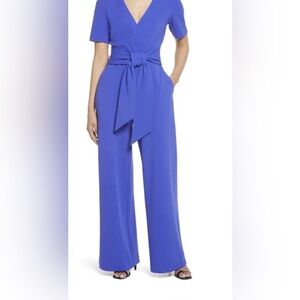 Badgley Mischka Periwinkle Blue Jumpsuit - Size 2 but runs large